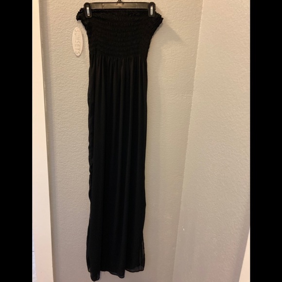 Sunset Dresses & Skirts - Sunset Black Onyx Dress Sheer New with tags one size Retails for $80